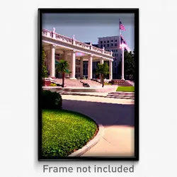 Pixel Art Poster - Grand Campus (8 Bit Psychedelic Trippy Video Game Print)