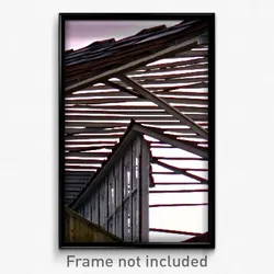 Pixel Art Poster - Neglected Roof (8 Bit Psychedelic Trippy Video Game Print)