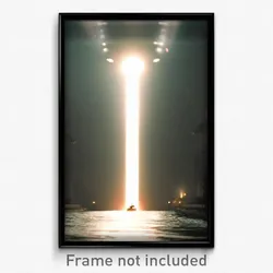 Pixel Art Poster - Thick Landing (8 Bit Psychedelic Trippy Video Game Print)
