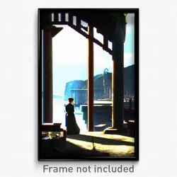Pixel Art Poster - Unnatural Port (8 Bit Psychedelic Trippy Video Game Print)
