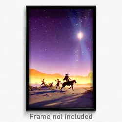 Pixel Art Poster - Energetic Outback (8 Bit Psychedelic Trippy Video Game Print)