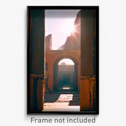 Pixel Art Poster - Ancient Aperture (8 Bit Psychedelic Trippy Video Game Print)