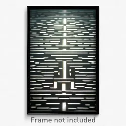 Pixel Art Poster - Bleak Maze (8 Bit Psychedelic Trippy Weird Video Game Print)
