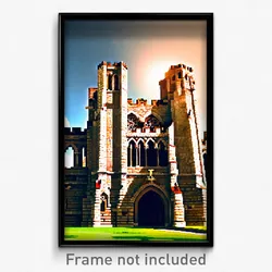 Pixel Art Poster - Amazing Priory (8 Bit Psychedelic Trippy Video Game Print)