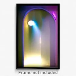 Pixel Art Poster - Curvy Peephole (8 Bit Psychedelic Trippy Video Game Print)