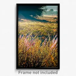 Pixel Art Poster - Dirty Meadow (8 Bit Psychedelic Trippy Video Game Print)