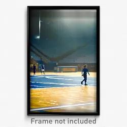 Pixel Art Poster - Giant Court (8 Bit Psychedelic Trippy Weird Video Game Print)