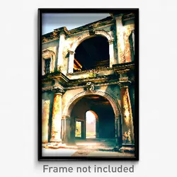 Pixel Art Poster - Worn Hermitage (8 Bit Psychedelic Trippy Video Game Print)