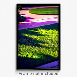 Pixel Art Poster - Nifty Lawn (8 Bit Psychedelic Trippy Weird Video Game Print)
