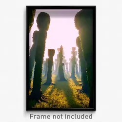 Pixel Art Poster - Massive Copse (8 Bit Psychedelic Trippy Video Game Print)