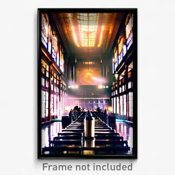 Pixel Art Poster - Impressive Repository (8 Bit Psychedelic Video Game Print)