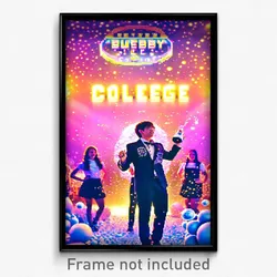 Pixel Art Poster - Bubbly College (8 Bit Psychedelic Trippy Video Game Print)