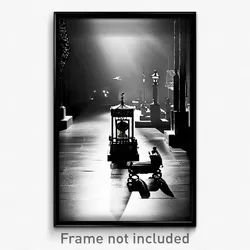 Pixel Art Poster - Black And White Baronetcy (8 Bit Video Game Print)