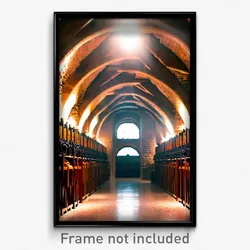Pixel Art Poster - Gorgeous Cellar (8 Bit Psychedelic Trippy Video Game Print)