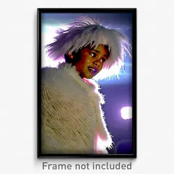 Pixel Art Poster - Fluffy Gable (8 Bit Psychedelic Trippy Video Game Print)