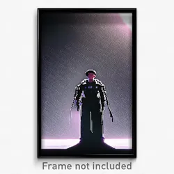 Pixel Art Poster - Black Expanse (8 Bit Psychedelic Trippy Video Game Print)