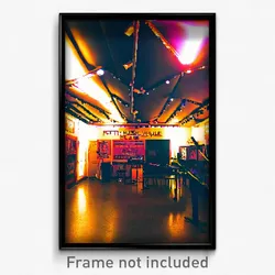 Pixel Art Poster - Little Music Venue (8 Bit Psychedelic Video Game Print)