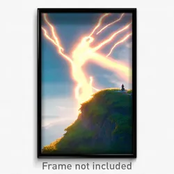 Pixel Art Poster - Dramatic Meander (8 Bit Psychedelic Trippy Video Game Print)