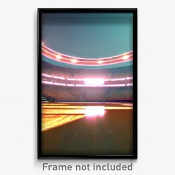Pixel Art Poster - Pleasant Arena (8 Bit Psychedelic Trippy Video Game Print)