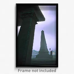 Pixel Art Poster - Murky Obelisk (8 Bit Psychedelic Trippy Video Game Print)