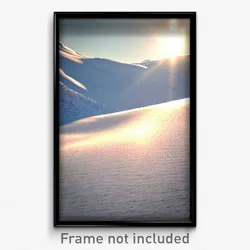 Pixel Art Poster - Silver Snowfields (8 Bit Psychedelic Trippy Video Game Print)