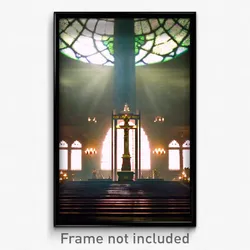 Pixel Art Poster - Unimaginable Shrine (8 Bit Psychedelic Video Game Print)