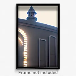 Pixel Art Poster - Rectangular Turret (8 Bit Psychedelic Video Game Print)