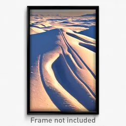 Pixel Art Poster - Impeccable Snowfields (8 Bit Psychedelic Video Game Print)