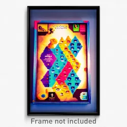 Pixel Art Poster - Unwelcoming Board Game (8 Bit Psychedelic Video Game Print)