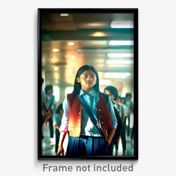 Pixel Art Poster - Superb Middle School (8 Bit Psychedelic Video Game Print)