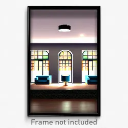 Pixel Art Poster - Interesting Retreat (8 Bit Psychedelic Video Game Print)