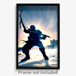 Pixel Art Poster - Nifty Battlefield (8 Bit Psychedelic Trippy Video Game Print)