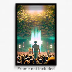 Pixel Art Poster - Dense Fest (8 Bit Psychedelic Trippy Weird Video Game Print)