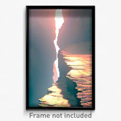Pixel Art Poster - Monstrous Crack (8 Bit Psychedelic Trippy Video Game Print)