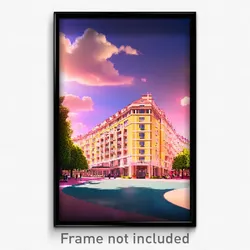 Pixel Art Poster - Grand Flats (8 Bit Psychedelic Trippy Weird Video Game Print)