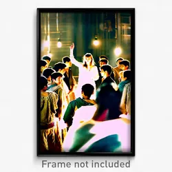 Pixel Art Poster - Valuable Commune (8 Bit Psychedelic Trippy Video Game Print)