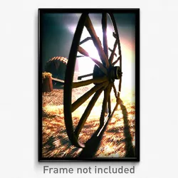 Pixel Art Poster - Dry Wheel (8 Bit Psychedelic Trippy Weird Video Game Print)