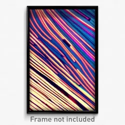 Pixel Art Poster - Wire Frame Glitchy Runoff (8 Bit Video Game Print)