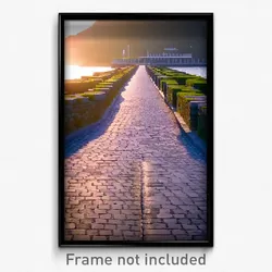 Pixel Art Poster - Neat Causeway (8 Bit Psychedelic Trippy Video Game Print)