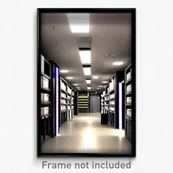 Pixel Art Poster - Vivacious Storage Room (8 Bit Psychedelic Video Game Print)