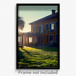 Pixel Art Poster - Unsightly Estate (8 Bit Psychedelic Trippy Video Game Print)