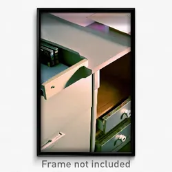 Pixel Art Poster - Deserted Drawer (8 Bit Psychedelic Trippy Video Game Print)
