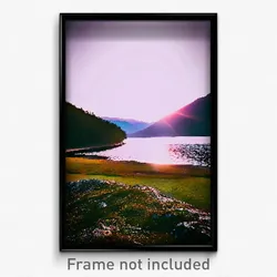 Pixel Art Poster - Unwelcoming Loch (8 Bit Psychedelic Trippy Video Game Print)