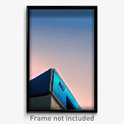 Pixel Art Poster - Sky Blue Bank (8 Bit Psychedelic Trippy Video Game Print)