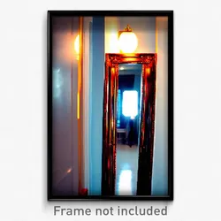 Pixel Art Poster - Admirable Mirror (8 Bit Psychedelic Trippy Video Game Print)