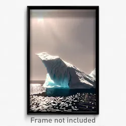 Pixel Art Poster - Tattered Iceberg (8 Bit Psychedelic Trippy Video Game Print)
