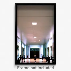 Pixel Art Poster - Wide Middle School (8 Bit Psychedelic Video Game Print)