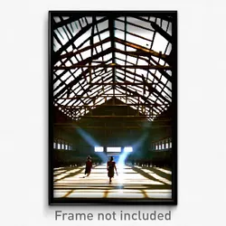 Pixel Art Poster - Enormous Longhouse (8 Bit Psychedelic Video Game Print)