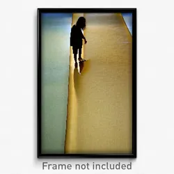 Pixel Art Poster - Tan Ramp (8 Bit Psychedelic Trippy Weird Video Game Print)