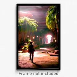 Pixel Art Poster - Old Fashioned Oasis (8 Bit Psychedelic Video Game Print)